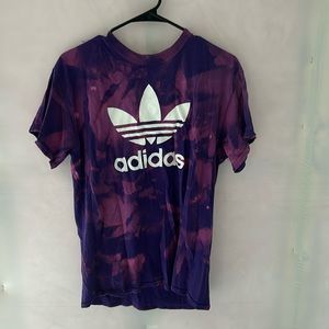 Pink and purple tie dye Adidas shirt